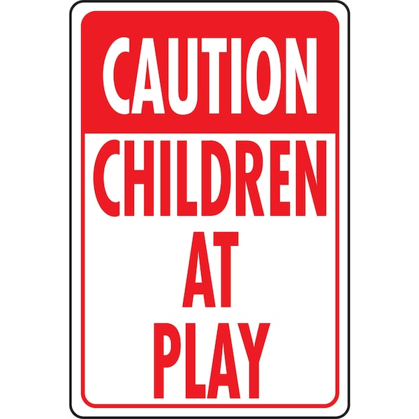 Hy-Ko Caution Children At Play Sign 12" x 18" A11042 - main